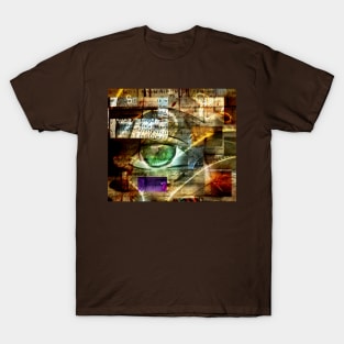 Green eye abstract T-Shirt